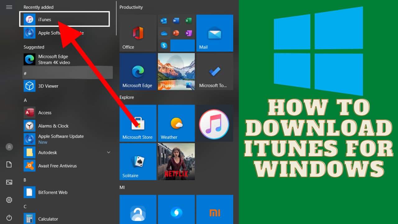how to download itunes for windows 10