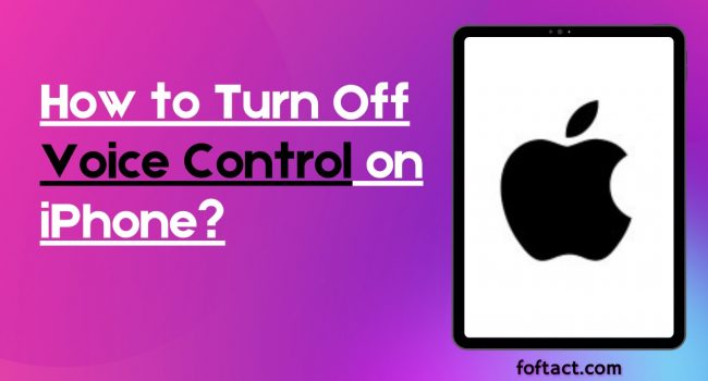 How to Turn Off Voice Control on iPhone?